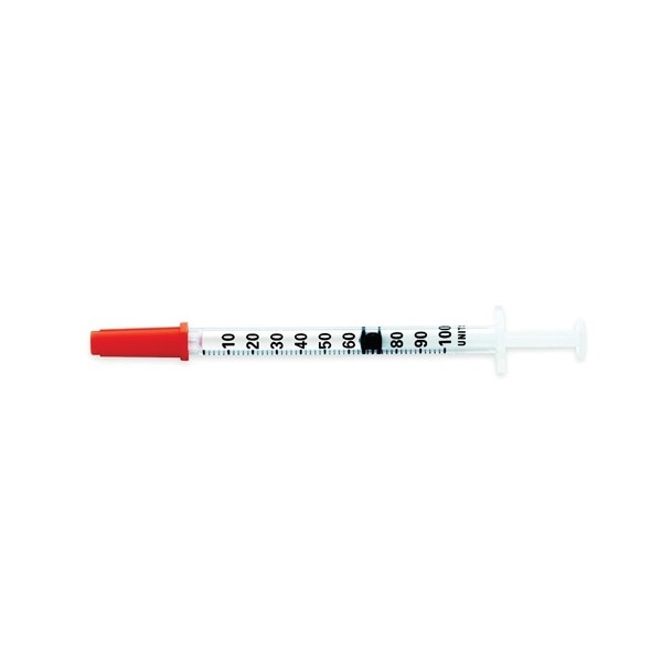 12mm Disposable Insulin Injection Syringe Transparent Non Reusable  For Medical Use
