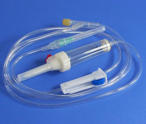 2.5mm Disposable Blood Transfusion Infusion Set Procedure Transparent